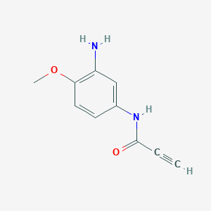 molecular formula C10H10N2O2 B1418978 N-(3-氨基-4-甲氧基苯基)丙-2-炔酰胺 CAS No. 1153544-51-4