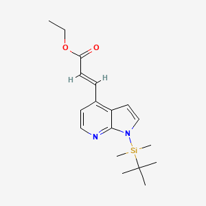 (E)-ethyl 3-(1-(tert-butyldimethylsilyl)-1H-pyrrolo[2,3-b]pyridin-4-yl)acrylate