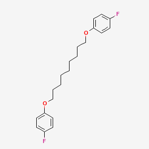 molecular formula C21H26F2O2 B14189784 1,1'-[Nonane-1,9-diylbis(oxy)]bis(4-fluorobenzene) CAS No. 922718-34-1