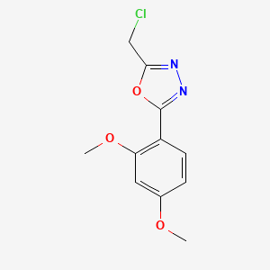 2-(Chloromethyl)-5-(2,4-dimethoxyphenyl)-1,3,4-oxadiazole