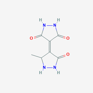 molecular formula C7H8N4O3 B14189809 4-(3-Methyl-5-oxopyrazolidin-4-ylidene)pyrazolidine-3,5-dione CAS No. 918899-29-3