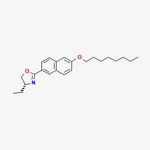 molecular formula C23H31NO2 B14189840 (4R)-4-Ethyl-2-[6-(octyloxy)naphthalen-2-yl]-4,5-dihydro-1,3-oxazole CAS No. 920509-97-3