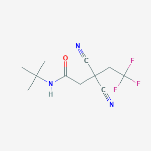 N-tert-Butyl-3,3-dicyano-5,5,5-trifluoropentanamide