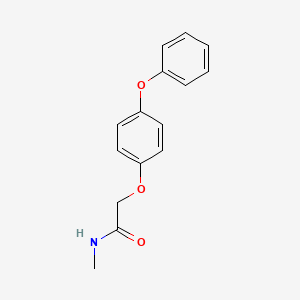 molecular formula C15H15NO3 B14189866 N-Methyl-2-(4-phenoxyphenoxy)acetamide CAS No. 873112-80-2