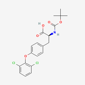 molecular formula C20H21Cl2NO5 B14189875 N-(tert-Butoxycarbonyl)-O-(2,6-dichlorophenyl)-L-tyrosine CAS No. 918419-25-7