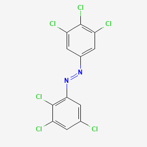 molecular formula C12H4Cl6N2 B14189882 (E)-1-(2,3,5-Trichlorophenyl)-2-(3,4,5-trichlorophenyl)diazene CAS No. 923027-10-5