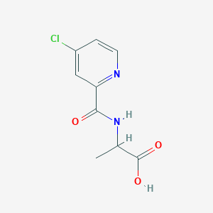 molecular formula C9H9ClN2O3 B1418989 N-[(4-氯-2-吡啶基)羰基]丙氨酸 CAS No. 1308946-57-7