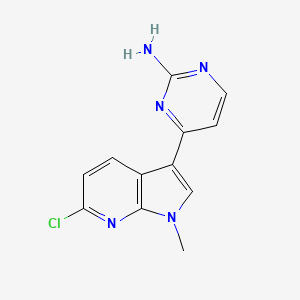 2-Pyrimidinamine, 4-(6-chloro-1-methyl-1H-pyrrolo[2,3-b]pyridin-3-yl)-