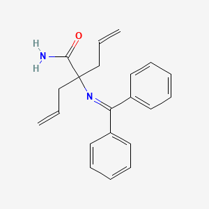 molecular formula C21H22N2O B14189924 2-[(Diphenylmethylidene)amino]-2-(prop-2-en-1-yl)pent-4-enamide CAS No. 922704-94-7