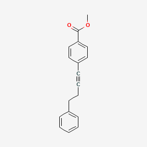 Benzoic acid, 4-(4-phenyl-1-butynyl)-, methyl ester