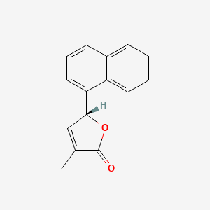 molecular formula C15H12O2 B14189941 (5R)-3-Methyl-5-(naphthalen-1-yl)furan-2(5H)-one CAS No. 922191-29-5