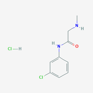 molecular formula C9H12Cl2N2O B1418996 N-(3-chlorophenyl)-2-(methylamino)acetamide hydrochloride CAS No. 116133-19-8