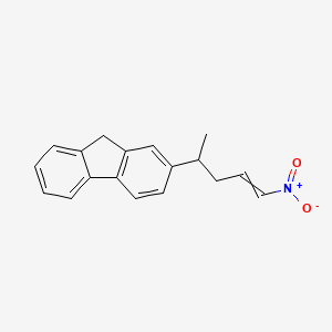 2-(5-Nitropent-4-EN-2-YL)-9H-fluorene