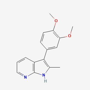 3-(3,4-Dimethoxyphenyl)-2-methyl-1H-pyrrolo[2,3-b]pyridine