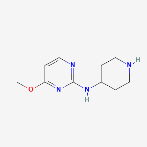 B1418997 4-methoxy-N-(piperidin-4-yl)pyrimidin-2-amine CAS No. 1156837-11-4