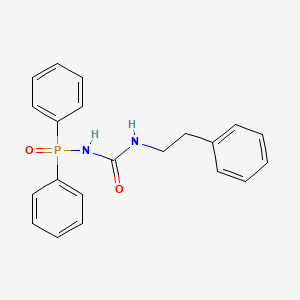 molecular formula C21H21N2O2P B14189997 P,P-Diphenyl-N-[(2-phenylethyl)carbamoyl]phosphinic amide CAS No. 922712-23-0