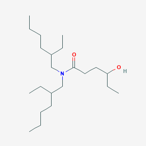 molecular formula C22H45NO2 B14190020 N,N-Bis(2-ethylhexyl)-4-hydroxyhexanamide CAS No. 849214-73-9