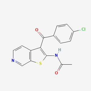 N-[3-(4-Chlorobenzoyl)thieno[2,3-c]pyridin-2-yl]acetamide