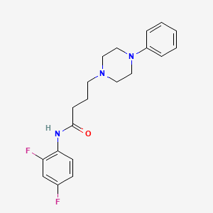 N-(2,4-difluorophenyl)-4-(4-phenylpiperazin-1-yl)butanamide