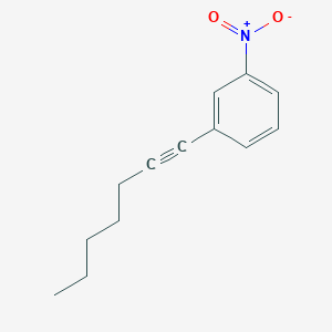 1-(Hept-1-YN-1-YL)-3-nitrobenzene