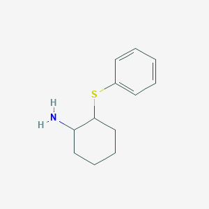 molecular formula C12H17NS B14190075 2-(Phenylsulfanyl)cyclohexan-1-amine CAS No. 854728-39-5