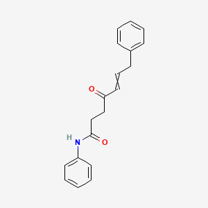 molecular formula C19H19NO2 B14190093 4-Oxo-N,7-diphenylhept-5-enamide CAS No. 920279-21-6