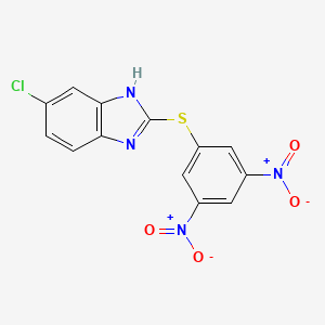 1H-Benzimidazole, 5-chloro-2-[(3,5-dinitrophenyl)thio]-