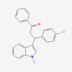 3-(4-Chlorophenyl)-3-(1-methyl-1H-indol-3-yl)-1-phenylpropan-1-one