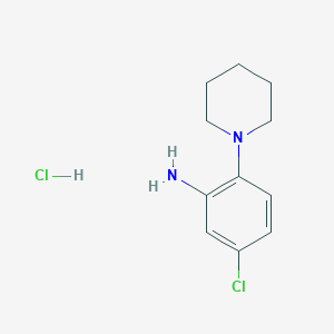 B1419017 5-Chloro-2-(piperidin-1-yl)aniline hydrochloride CAS No. 856846-59-8