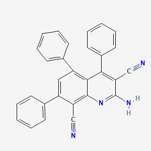 2-Amino-4,5,7-triphenylquinoline-3,8-dicarbonitrile