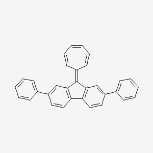 9H-Fluorene, 9-(2,4,6-cycloheptatrien-1-ylidene)-2,7-diphenyl-