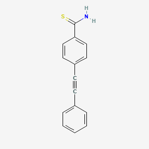 molecular formula C15H11NS B14190185 4-(Phenylethynyl)benzene-1-carbothioamide CAS No. 916081-49-7