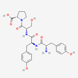 molecular formula C26H32N4O8 B14190195 L-Proline, L-tyrosyl-L-tyrosyl-L-seryl- CAS No. 866784-36-3