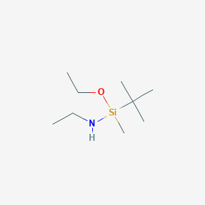 molecular formula C9H23NOSi B14190213 1-tert-Butyl-1-ethoxy-N-ethyl-1-methylsilanamine CAS No. 923560-98-9