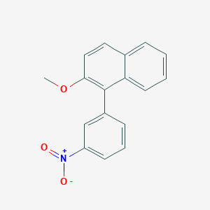 molecular formula C17H13NO3 B14190224 2-Methoxy-1-(3-nitrophenyl)naphthalene CAS No. 922511-82-8