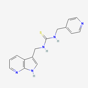 Thiourea, N-(4-pyridinylmethyl)-N'-(1H-pyrrolo[2,3-b]pyridin-3-ylmethyl)-