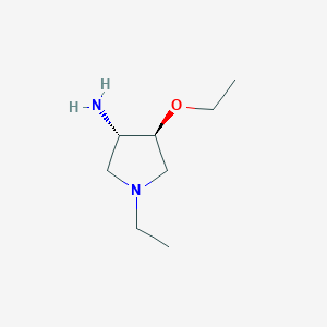trans-4-Ethoxy-1-ethyl-3-pyrrolidinamine