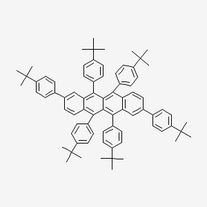 molecular formula C78H84 B14190242 2,5,6,8,11,12-Hexakis(4-tert-butylphenyl)tetracene CAS No. 922173-06-6