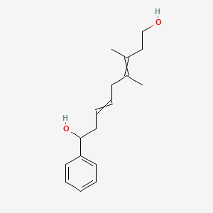 molecular formula C17H24O2 B14190261 6,7-Dimethyl-1-phenylnona-3,6-diene-1,9-diol CAS No. 835596-35-5