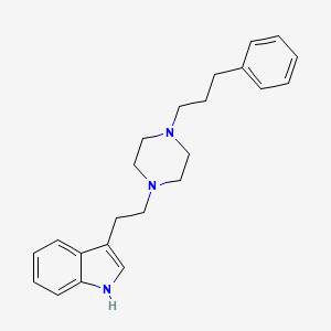 3-{2-[4-(3-Phenylpropyl)piperazin-1-yl]ethyl}-1H-indole