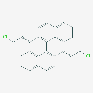 molecular formula C26H20Cl2 B14190309 2,2'-Bis(3-chloroprop-1-en-1-yl)-1,1'-binaphthalene CAS No. 918825-28-2