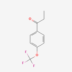 molecular formula C10H9F3O2 B1419031 4'-(三氟甲氧基)丙基苯酮 CAS No. 94108-55-1