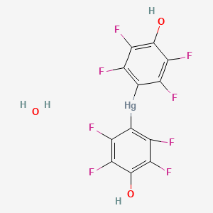 Bis(2,3,5,6-tetrafluoro-4-hydroxyphenyl)mercury;hydrate