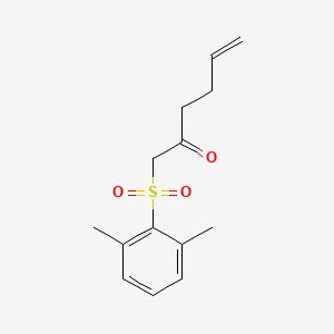 1-(2,6-Dimethylbenzene-1-sulfonyl)hex-5-en-2-one