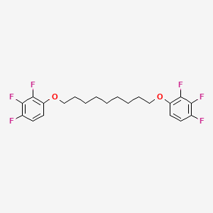 molecular formula C21H22F6O2 B14190345 1,1'-[Nonane-1,9-diylbis(oxy)]bis(2,3,4-trifluorobenzene) CAS No. 922718-49-8