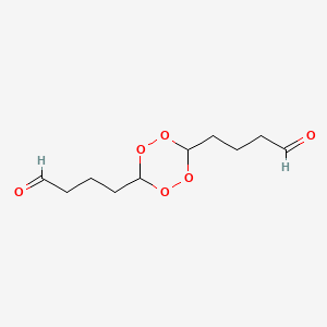 molecular formula C10H16O6 B14190367 4,4'-(1,2,4,5-Tetroxane-3,6-diyl)dibutanal CAS No. 875977-57-4