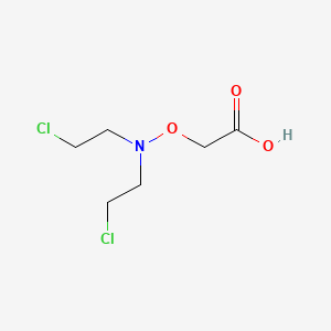 molecular formula C6H11Cl2NO3 B14190380 Acetic acid, [[bis(2-chloroethyl)amino]oxy]- CAS No. 838893-18-8