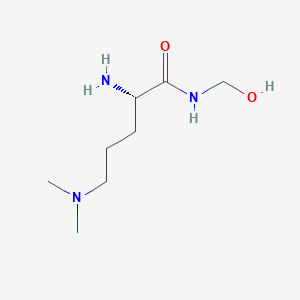 molecular formula C8H19N3O2 B14190396 N-(Hydroxymethyl)-N~5~,N~5~-dimethyl-L-ornithinamide CAS No. 920033-13-2