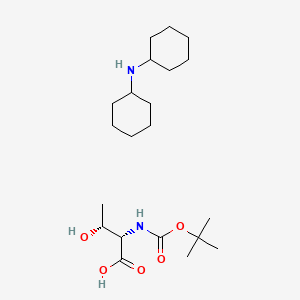 B1419040 Dicyclohexylamine (2S,3R)-2-((tert-butoxycarbonyl)amino)-3-hydroxybutanoate CAS No. 13564-70-0