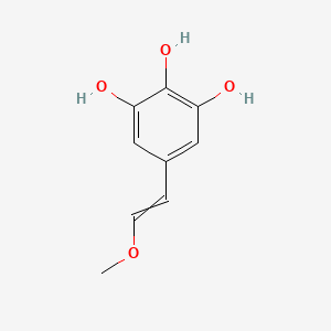 5-(2-Methoxyethenyl)benzene-1,2,3-triol